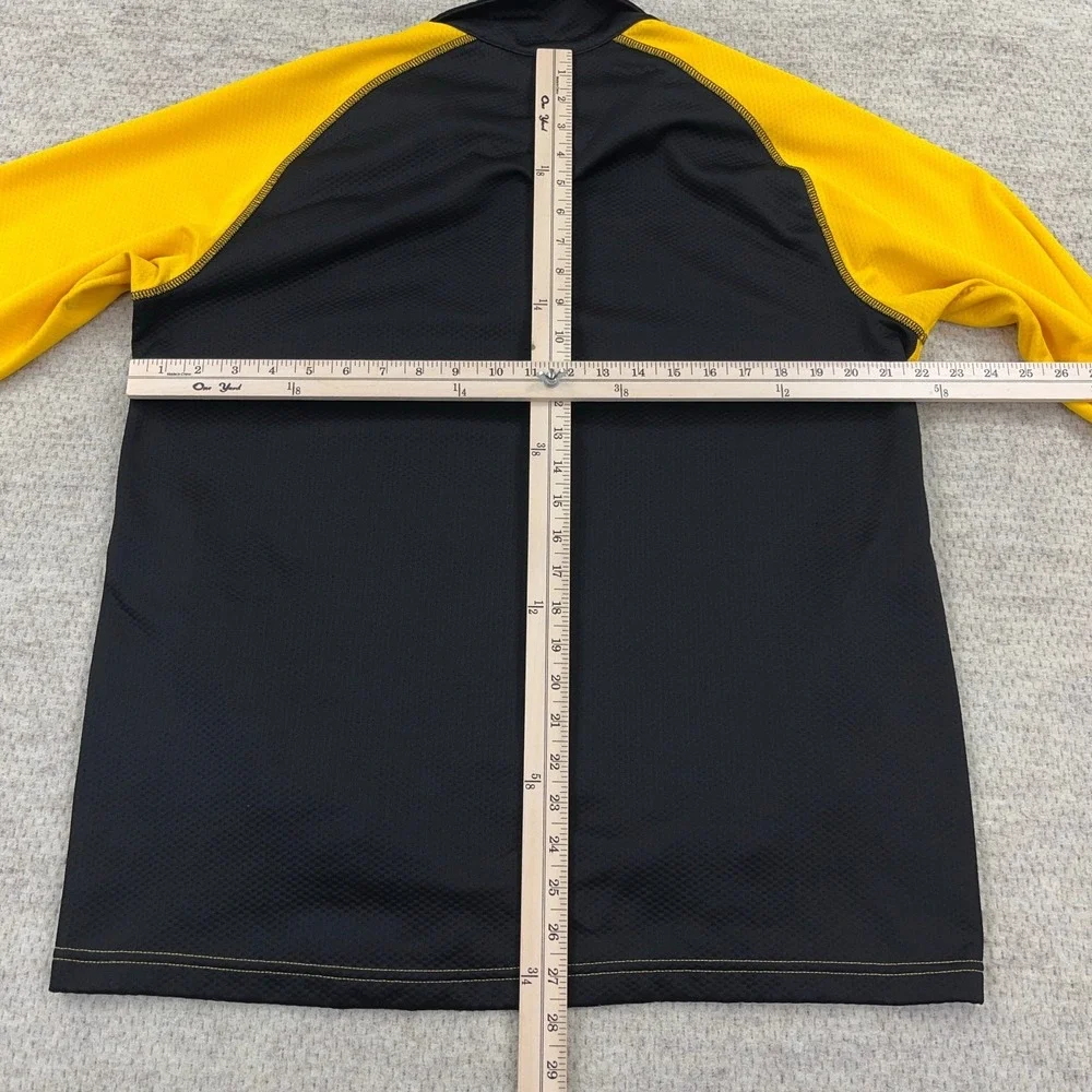Iowa Hawkeyes Sweater Men Large Yellow Black Pullover Quarter Zip Under Armour - Picture 9 of 13